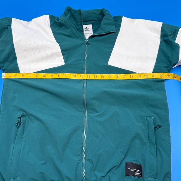 Adidas Equipment BOLD ADV 91 18 Track Jacket Teal White Mens Medium Full Zip - Picture 8 of 8